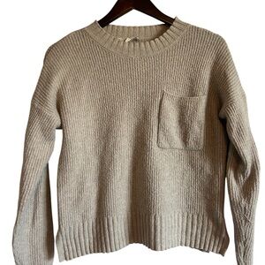 Pink Republic Tan Crew Neck Sweater